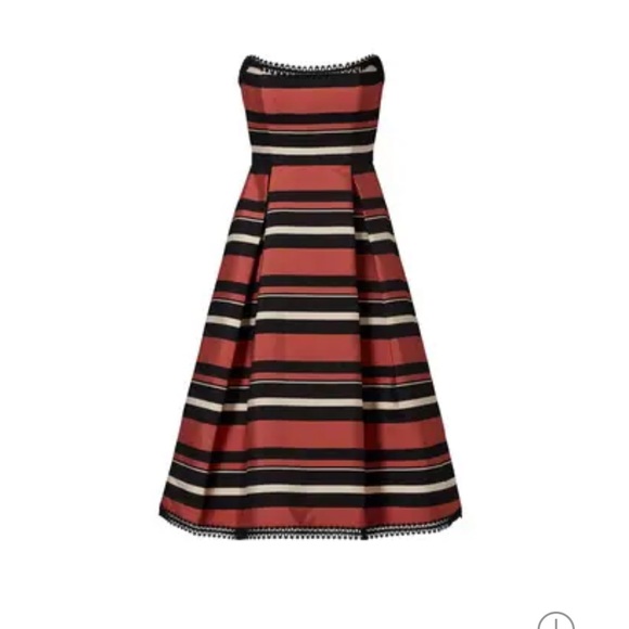 Nicholas Strapless Stripe midi dress - Picture 5 of 6